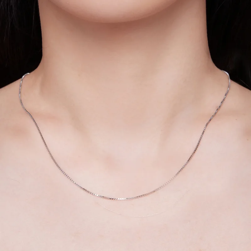 (imagine pentru) Colier lanț de bază cu model Pandora Style 0.8 Boxchain - SCA024 - Vizualizare 4