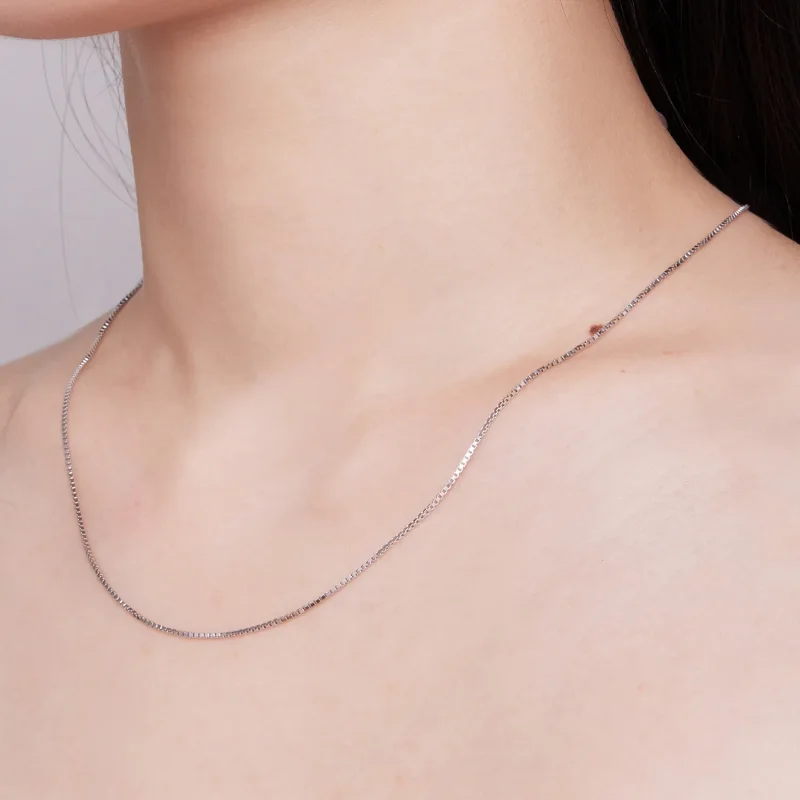 (imagine pentru) Colier lanț de bază cu model Pandora Style 0.8 Boxchain - SCA024 - Vizualizare 6