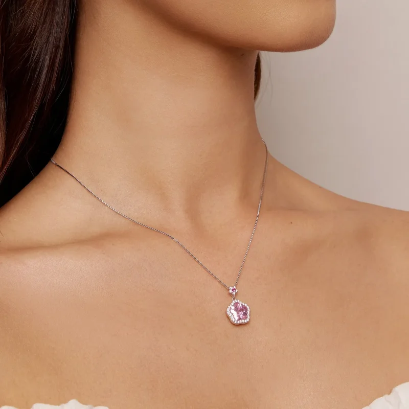 (imagine pentru) Colier în stil Pandora cu floare mică - BSN329 - Vizualizare 5