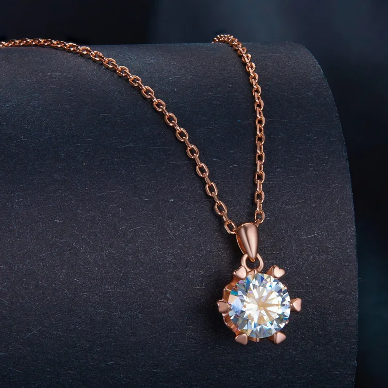 (imagine pentru) Colier în stil Pandora cu Moissanite de lux - MSN006-C - Vizualizare 2