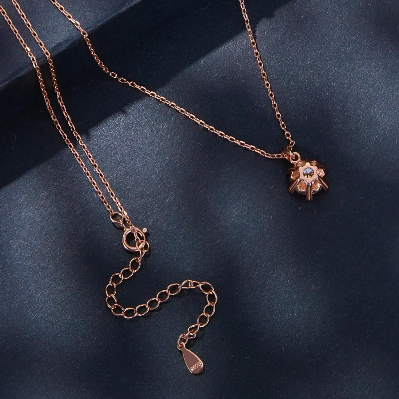 (imagine pentru) Colier în stil Pandora cu Moissanite de lux - MSN006-C - Vizualizare 4