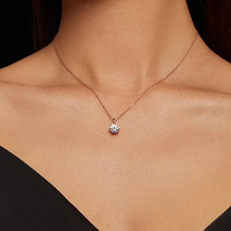 (imagine pentru) Colier în stil Pandora cu Moissanite de lux - MSN006-C - Vizualizare 7