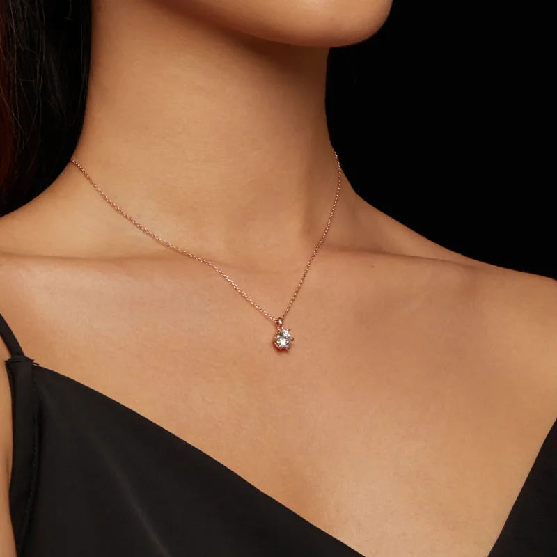 (imagine pentru) Colier în stil Pandora cu Moissanite de lux - MSN006-C - Vizualizare 8
