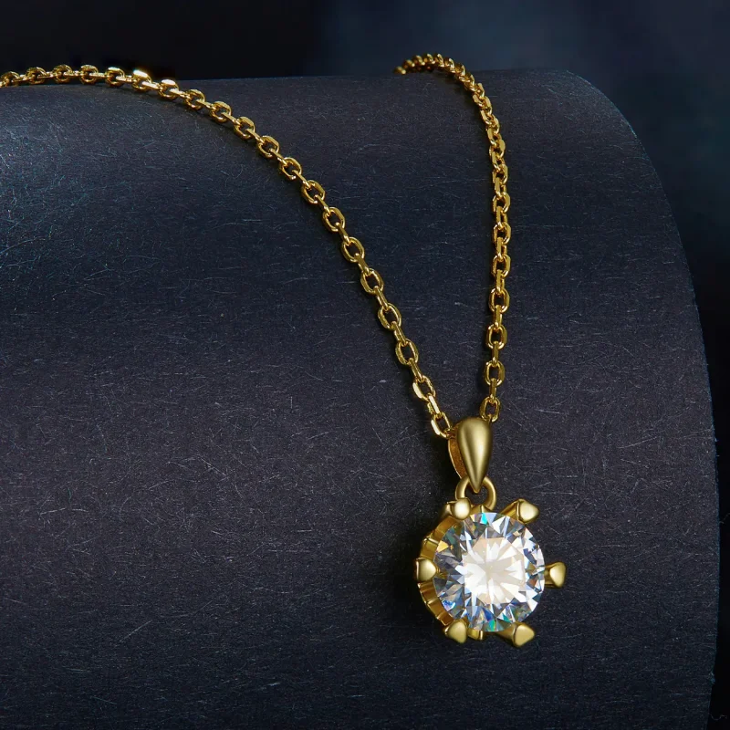 (imagine pentru) Colier Pandora de lux cu moissanite - MSN006-B - Vizualizare 2