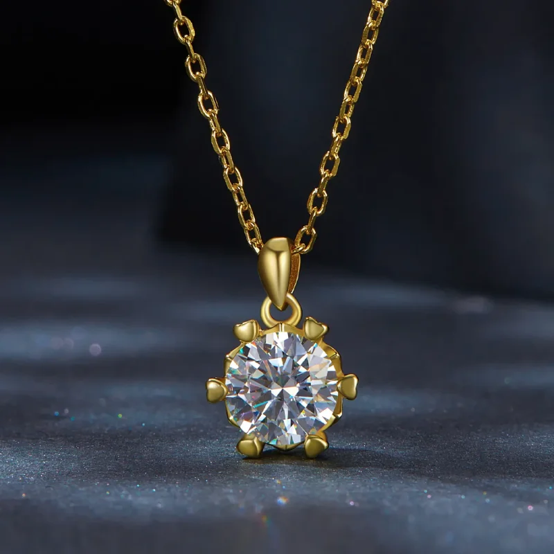 (imagine pentru) Colier Pandora de lux cu moissanite - MSN006-B - Vizualizare 3