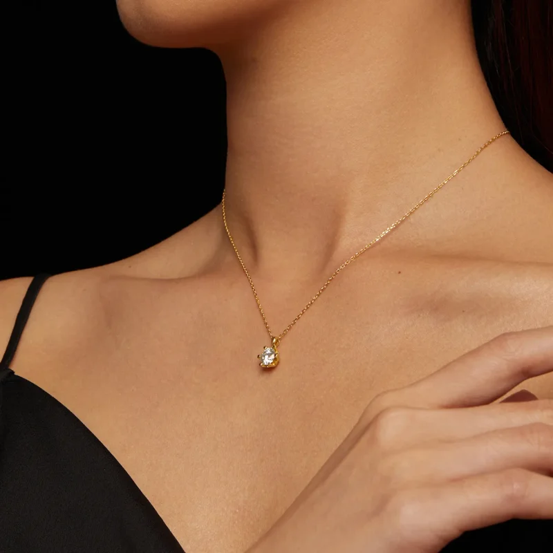 (imagine pentru) Colier Pandora de lux cu moissanite - MSN006-B - Vizualizare 8