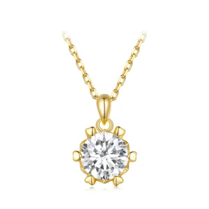 (imagine pentru) Colier Pandora de lux cu moissanite - MSN006-B