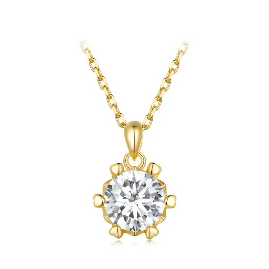(imagine pentru) Colier Pandora de lux cu moissanite - MSN006-B