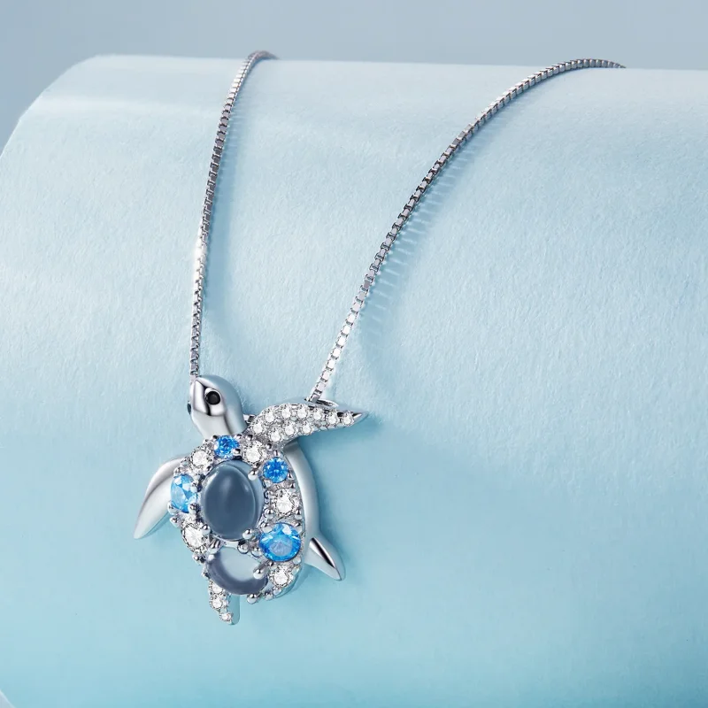 (imagine pentru) Colier stil Pandora cu broască ţestoasă de mare - BSN331 - Vizualizare 2