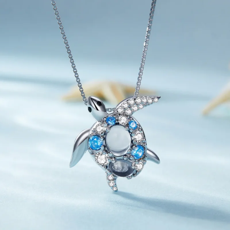 (imagine pentru) Colier stil Pandora cu broască ţestoasă de mare - BSN331 - Vizualizare 3
