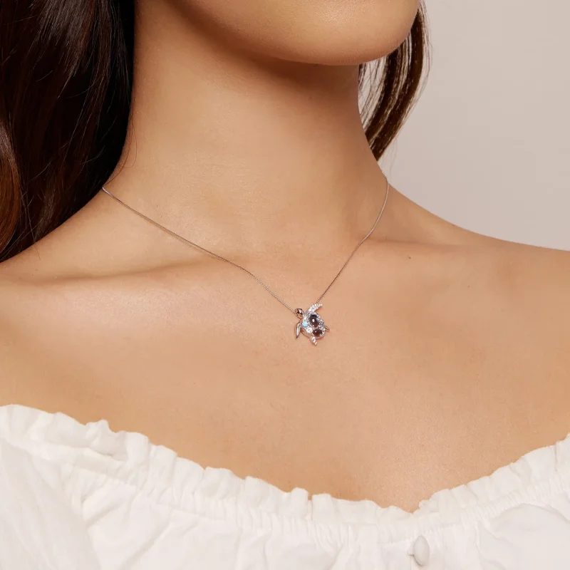 (imagine pentru) Colier stil Pandora cu broască ţestoasă de mare - BSN331 - Vizualizare 6