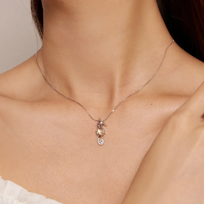 (imagine pentru) Colier stil Pandora cu un cal întreţesut - BSN332 - Vizualizare 7