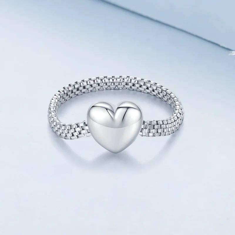(imagine pentru) Inel cu lanț stil Pandora Love Chain - BSR422 - Vizualizare 2