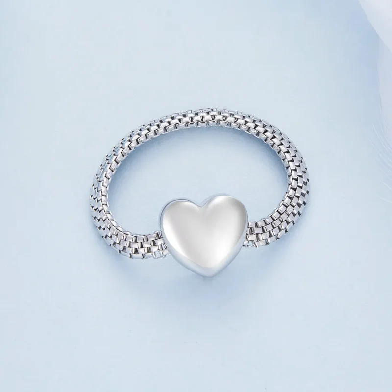 (imagine pentru) Inel cu lanț stil Pandora Love Chain - BSR422 - Vizualizare 3