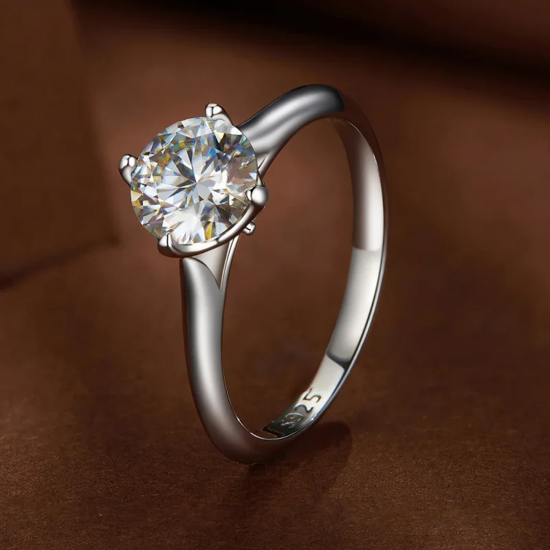 (imagine pentru) Inel de logodna Moissanite Stil Pandora de 1 carat - MSR033 - Vizualizare 2