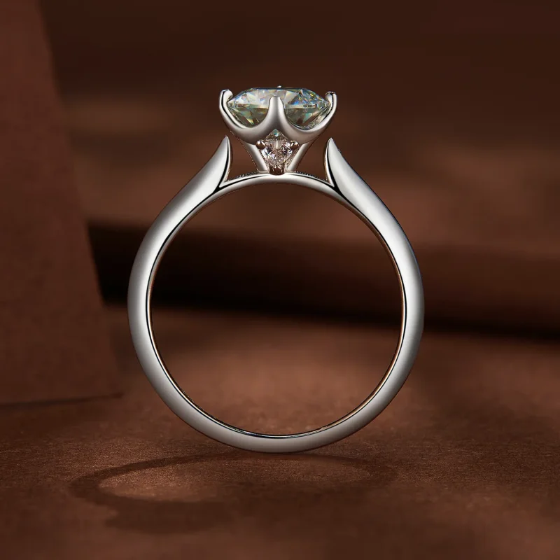 (imagine pentru) Inel de logodna Moissanite Stil Pandora de 1 carat - MSR033 - Vizualizare 4