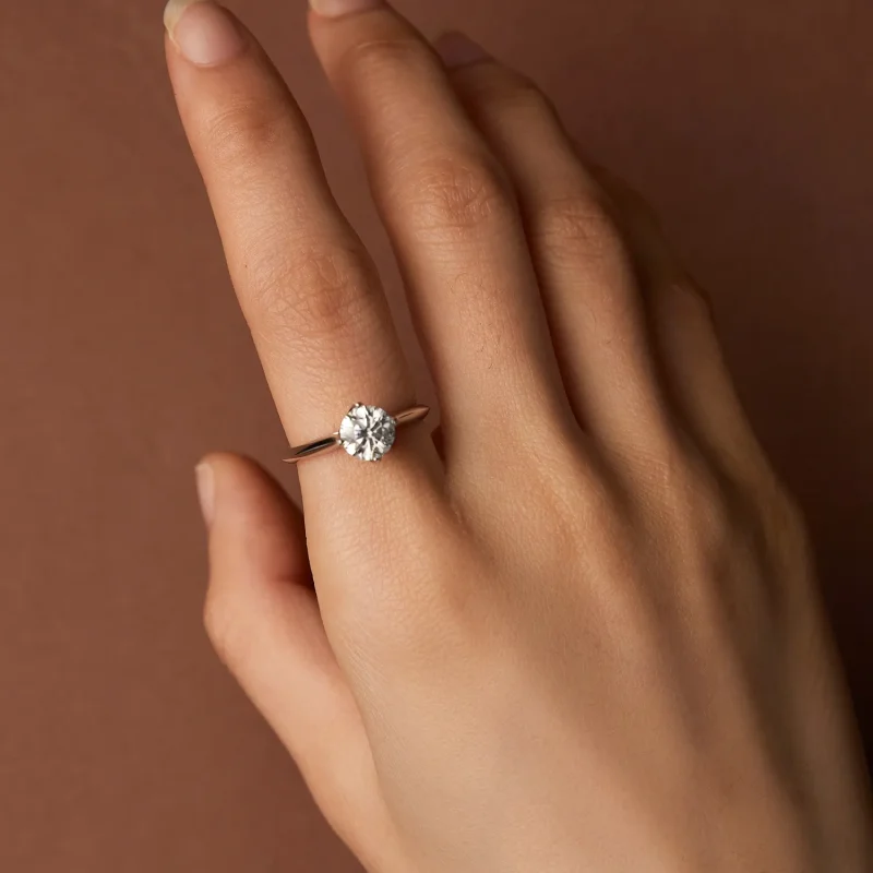 (imagine pentru) Inel de logodna Moissanite Stil Pandora de 1 carat - MSR033 - Vizualizare 6