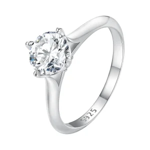 (imagine pentru) Inel de logodna Moissanite Stil Pandora de 1 carat - MSR033