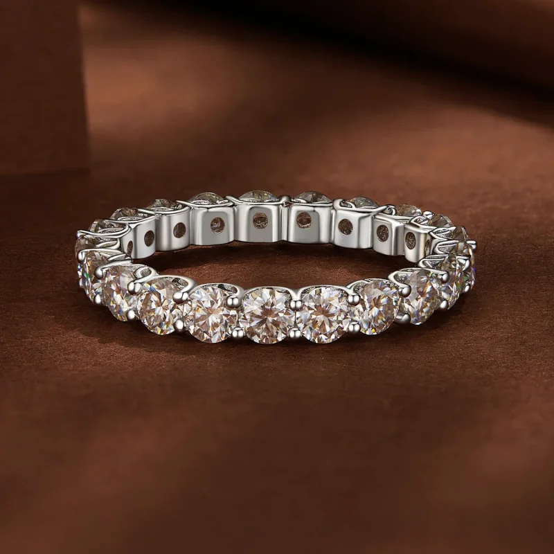 (imagine pentru) Inel fin cu Moissanite în stil Pandora - MSR029 - Vizualizare 3