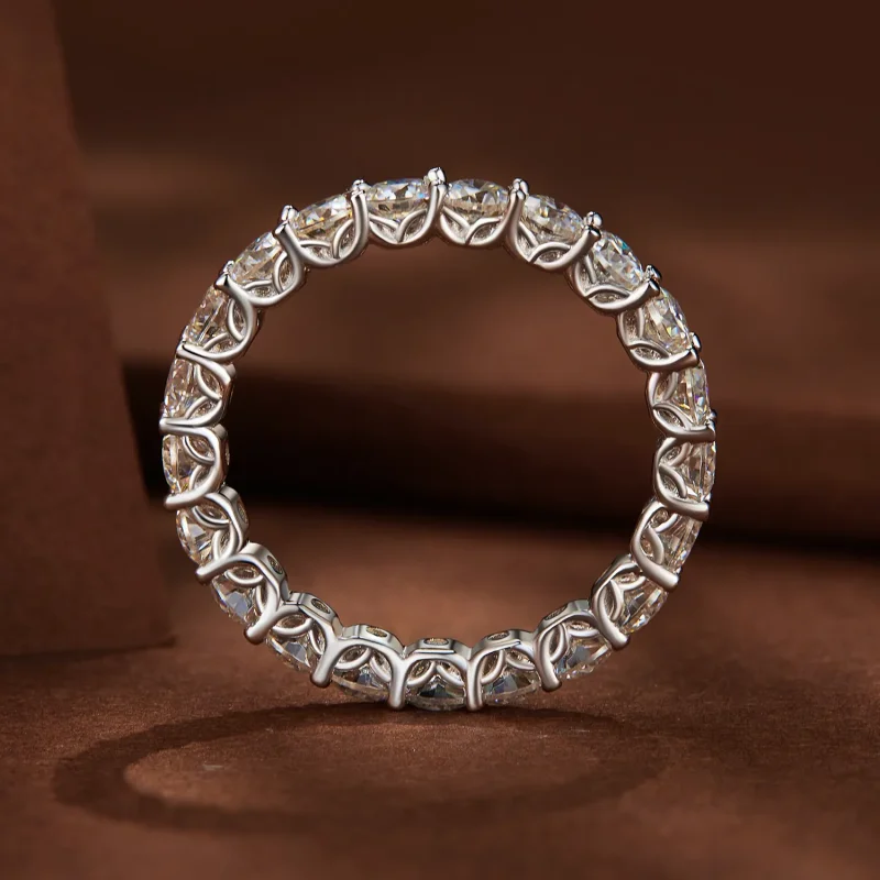 (imagine pentru) Inel fin cu Moissanite în stil Pandora - MSR029 - Vizualizare 4