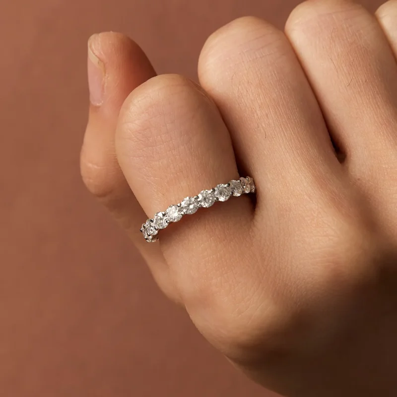 (imagine pentru) Inel fin cu Moissanite în stil Pandora - MSR029 - Vizualizare 7