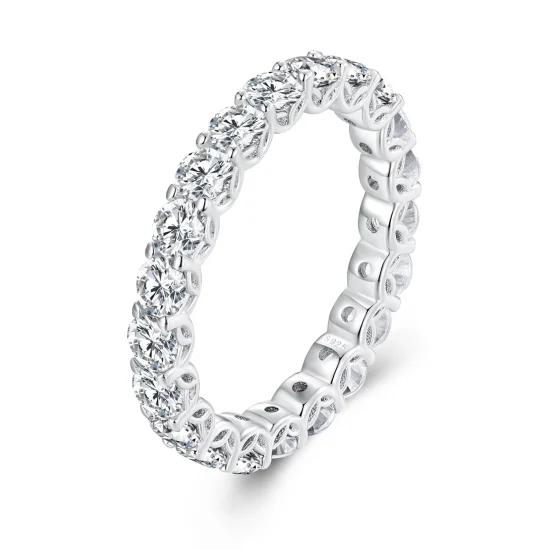 (imagine pentru) Inel fin cu Moissanite în stil Pandora - MSR029