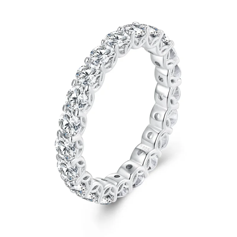 (imagine pentru) Inel fin cu Moissanite în stil Pandora - MSR029