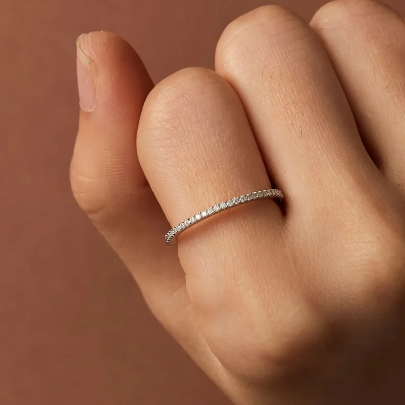 (imagine pentru) Inel Moissanite în stil Pandora - MSR027 - Vizualizare 7