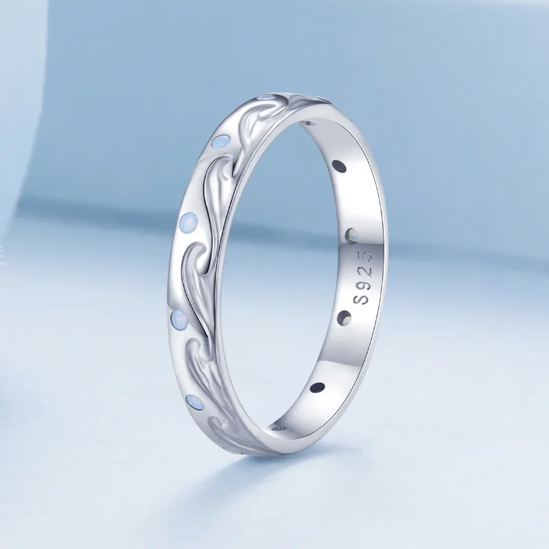 (imagine pentru) Inel stil Pandora cu valuri - BSR443 - Vizualizare 2