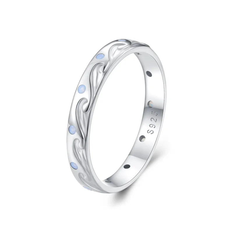 (imagine pentru) Inel stil Pandora cu valuri - BSR443