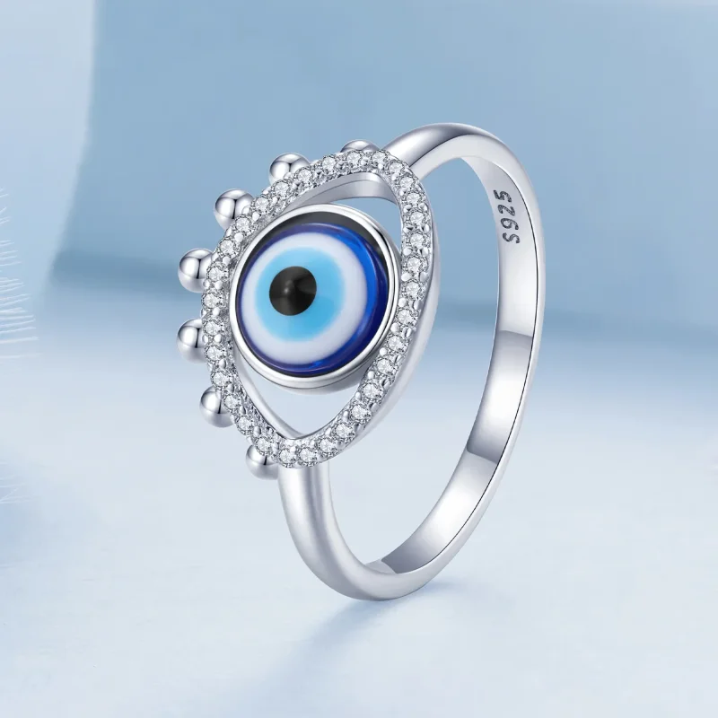 (imagine pentru) Inelul cu ochiul diavolului de stil Pandora - BSR445 - Vizualizare 2