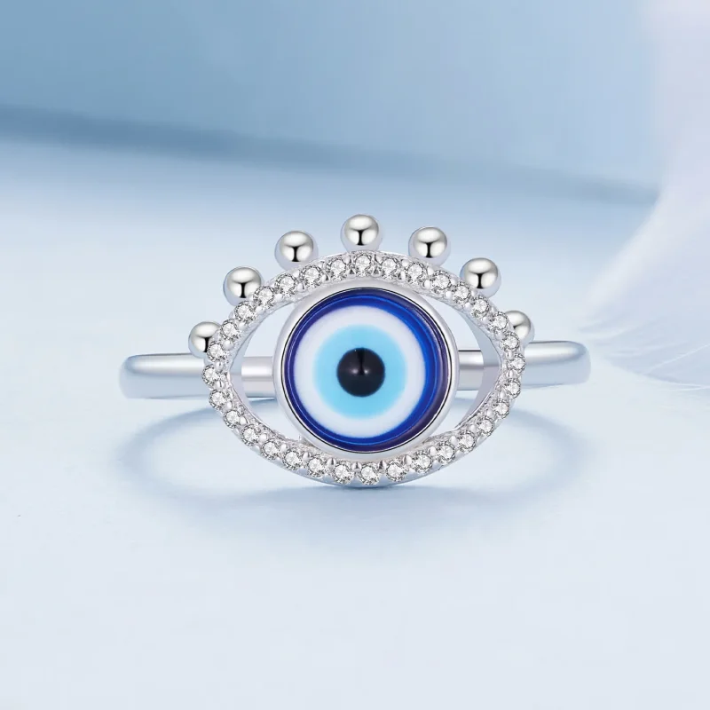 (imagine pentru) Inelul cu ochiul diavolului de stil Pandora - BSR445 - Vizualizare 3