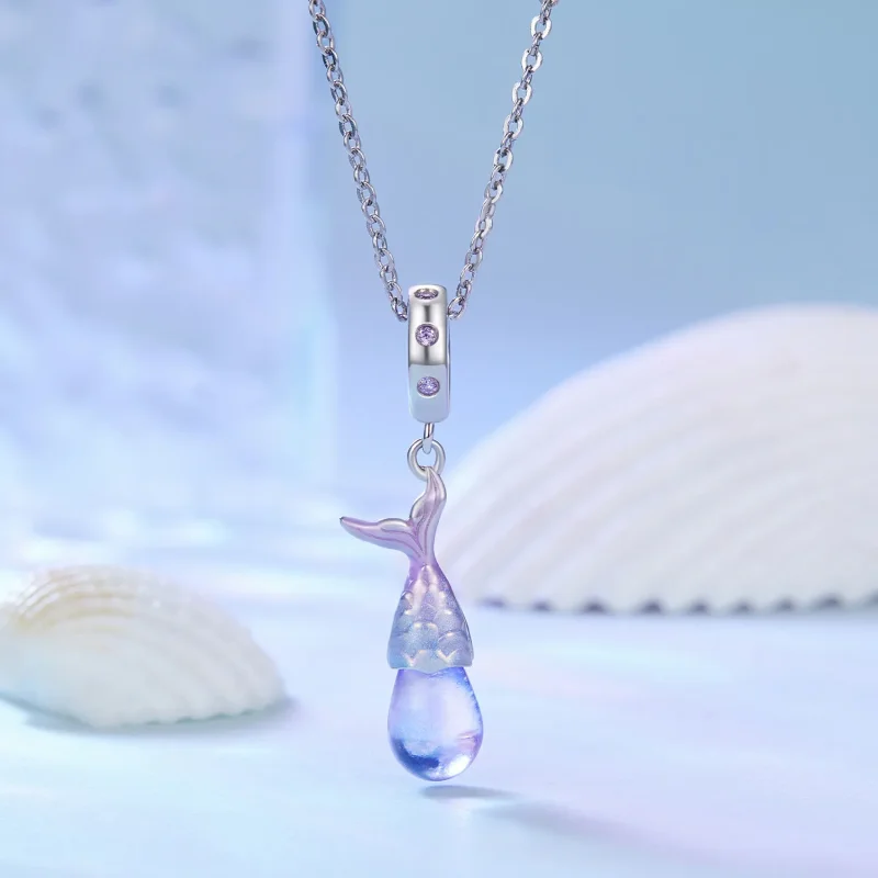 (imagine pentru) Pandantiv Charm în stil Pandora cu lacrimi de sirenă - BSC874 - Vizualizare 2