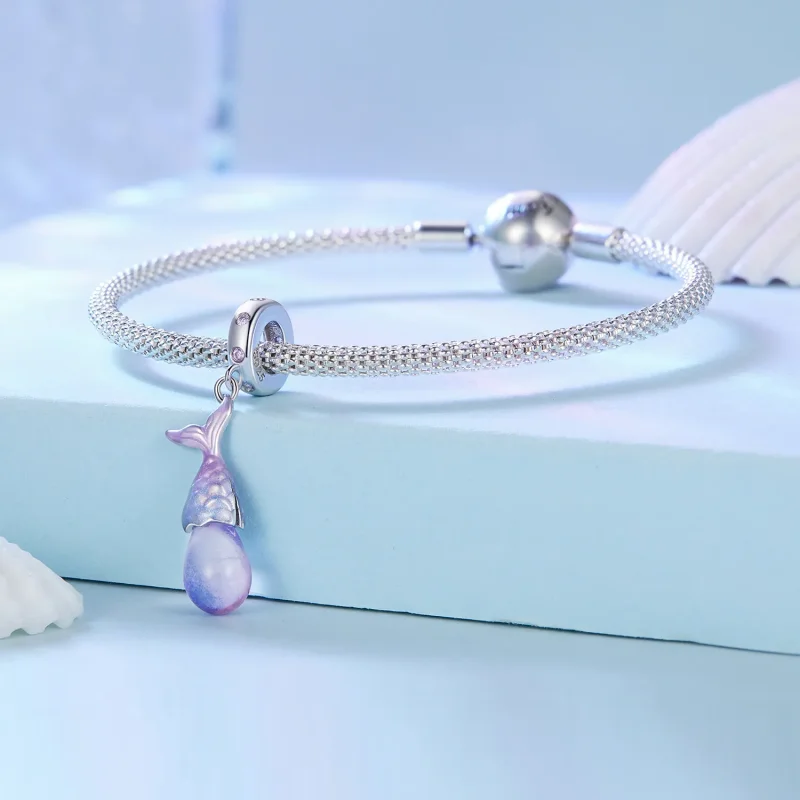 (imagine pentru) Pandantiv Charm în stil Pandora cu lacrimi de sirenă - BSC874 - Vizualizare 3