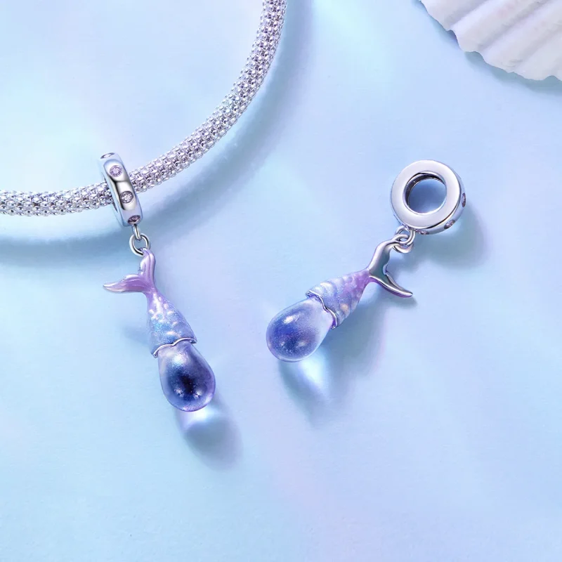 (imagine pentru) Pandantiv Charm în stil Pandora cu lacrimi de sirenă - BSC874 - Vizualizare 4