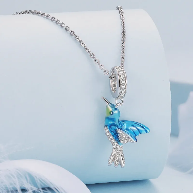 (imagine pentru) Pandantiv delicat în stil Pandora cu un motiv de rândunică - BSC858 - Vizualizare 2