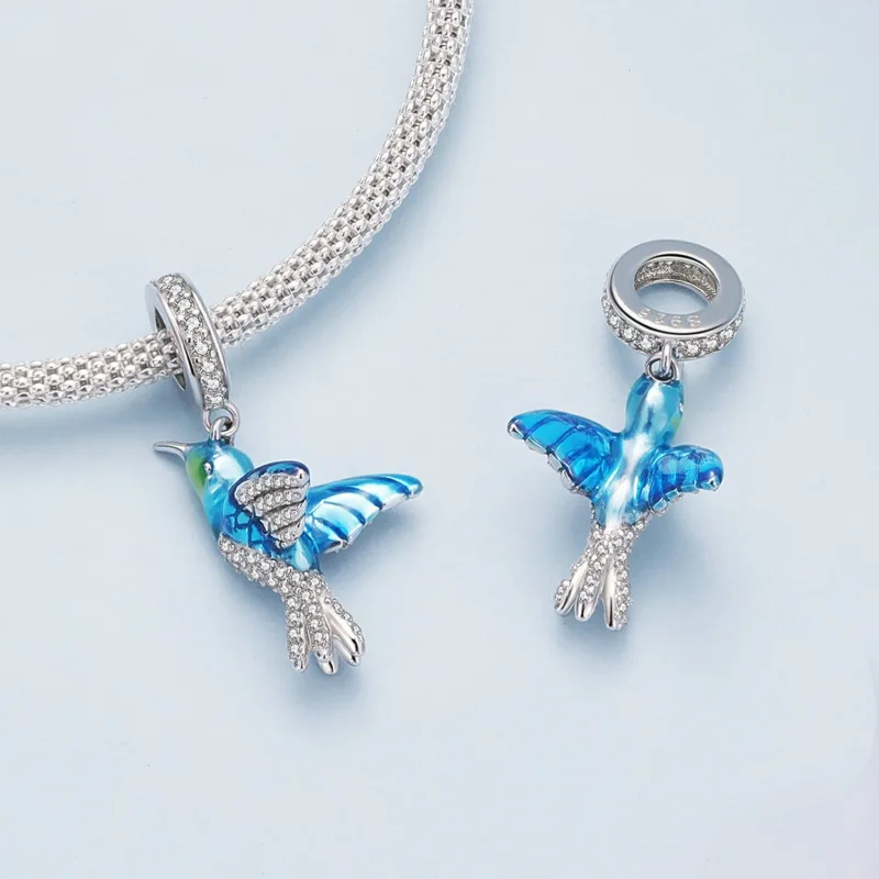 (imagine pentru) Pandantiv delicat în stil Pandora cu un motiv de rândunică - BSC858 - Vizualizare 4