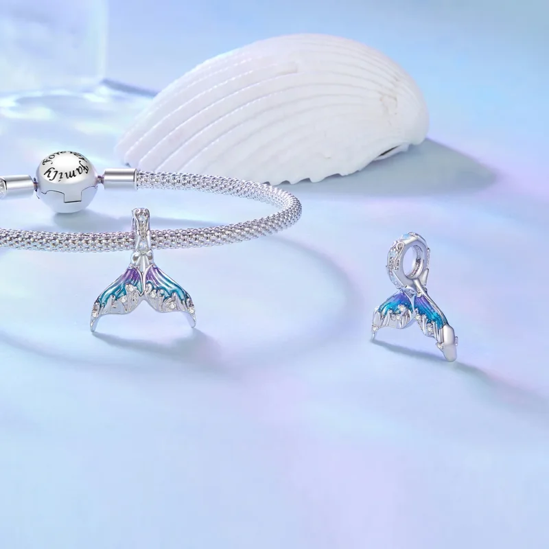 (imagine pentru) Pandora Stil Coada de Sirenă Breloc - BSC876 - Vizualizare 4