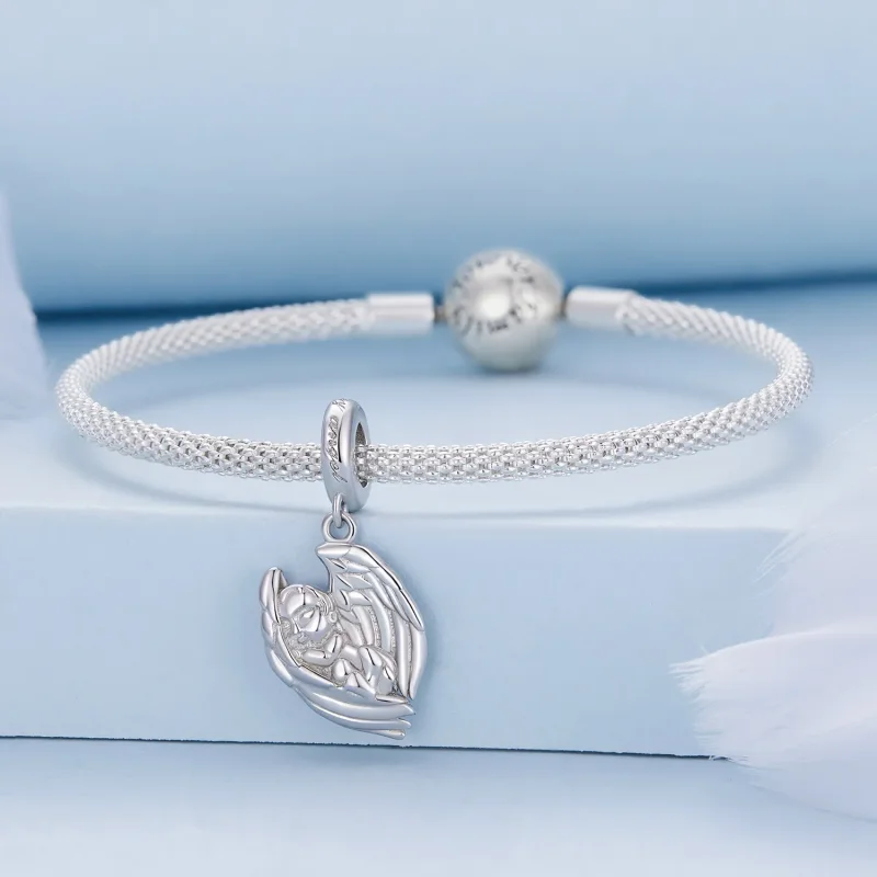 (imagine pentru) Pandora Stil Medalion Pendul Înger Bebeluș - BSC851 - Vizualizare 3