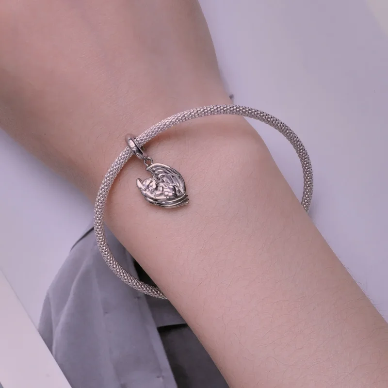 (imagine pentru) Pandora Stil Medalion Pendul Înger Bebeluș - BSC851 - Vizualizare 5