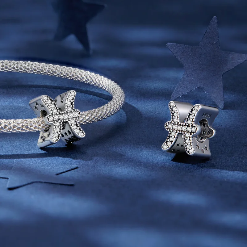 (imagine pentru) Pandora Stil Pești Amuletă Norocoasă Zodie - SCC2516-11 - Vizualizare 4