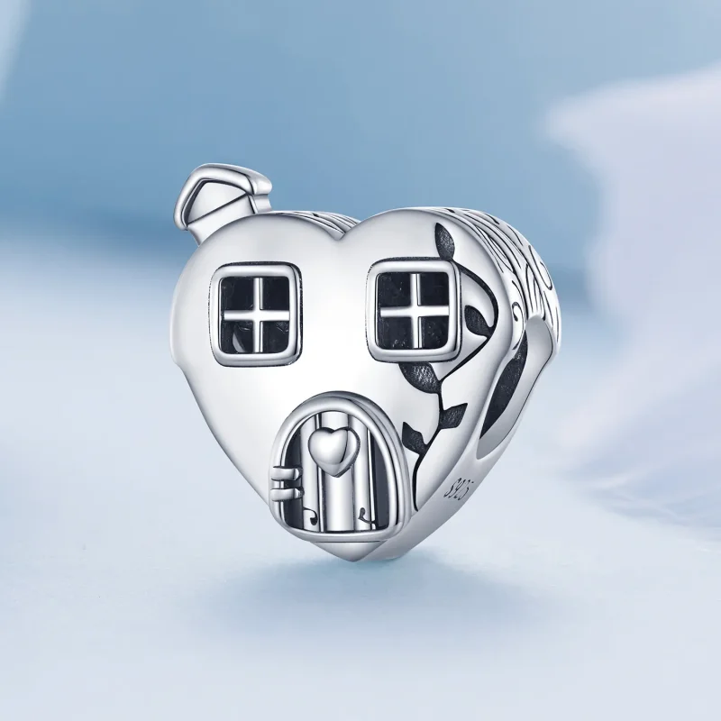 (imagine pentru) Pandora Style Inimă în formă de casă Pandantiv - BSC871 - Vizualizare 2