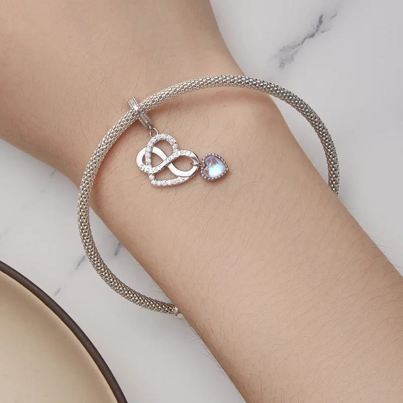 (imagine pentru) Pandora Style Medalion Pandantiv Inima Sora - BSC860 - Vizualizare 5
