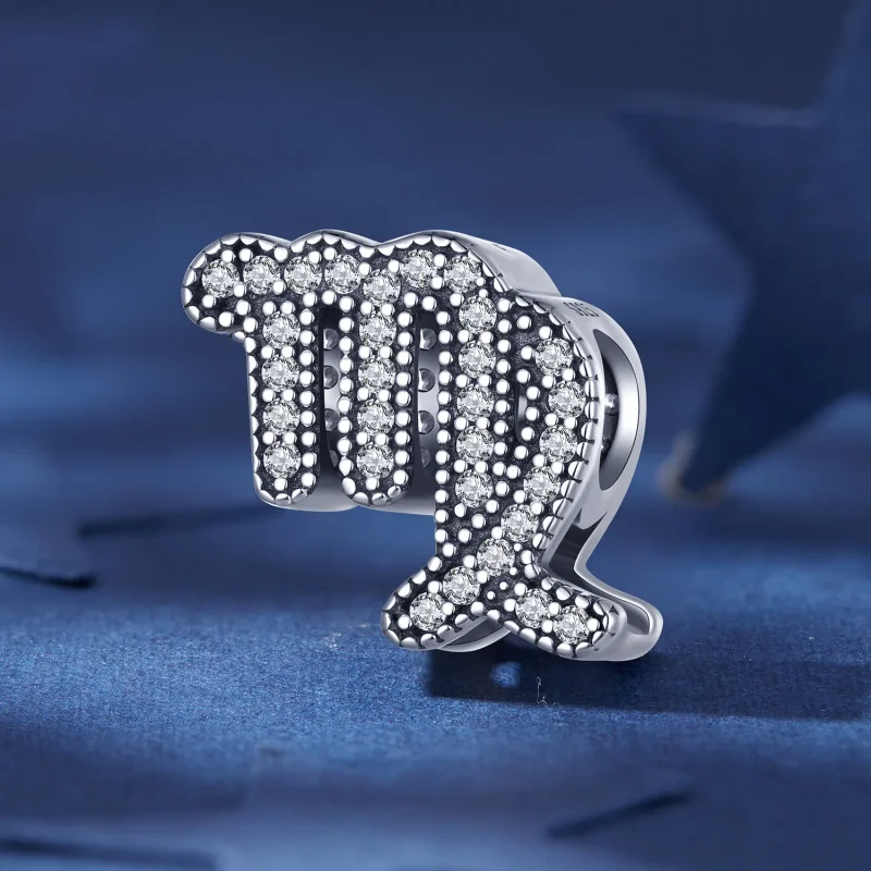 (imagine pentru) Pandora Style Virgo Lucky Zodiac Charm - Breloc norocos zodiac Fecioară - SCC251 - Vizualizare 2