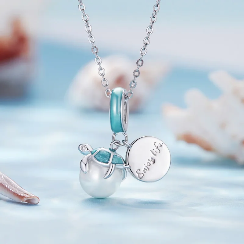 (imagine pentru) Stil Pandora Bucură-te de viața broaștelor de mare Pandantiv Charm - SCC2506 - Vizualizare 2