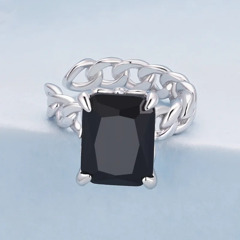 (imagine pentru) Stilul Pandora, clips pentru ureche, din zirconiu negru - BSE847 - Vizualizare 2