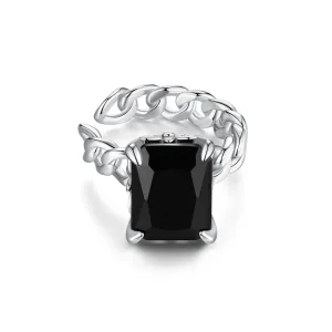 (imagine pentru) Stilul Pandora, clips pentru ureche, din zirconiu negru - BSE847