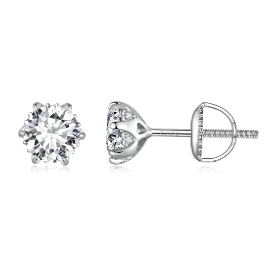 (imagine pentru) Studuri Pandora cu Moissanite de 0,5 Carate - MSE020-S