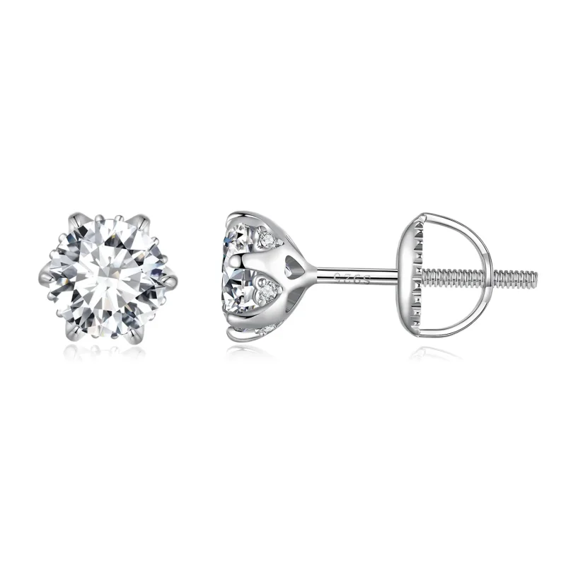 (imagine pentru) Studuri Pandora cu Moissanite de 0,5 Carate - MSE020-S