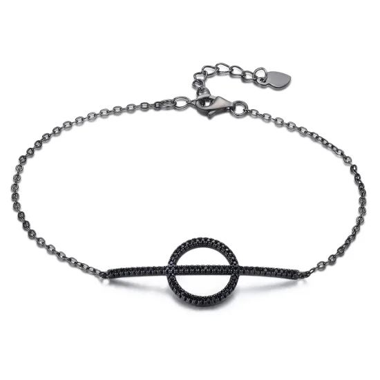 (imagine pentru) Brățară de tip Pandora cu design simplu în geometrie - VSB011